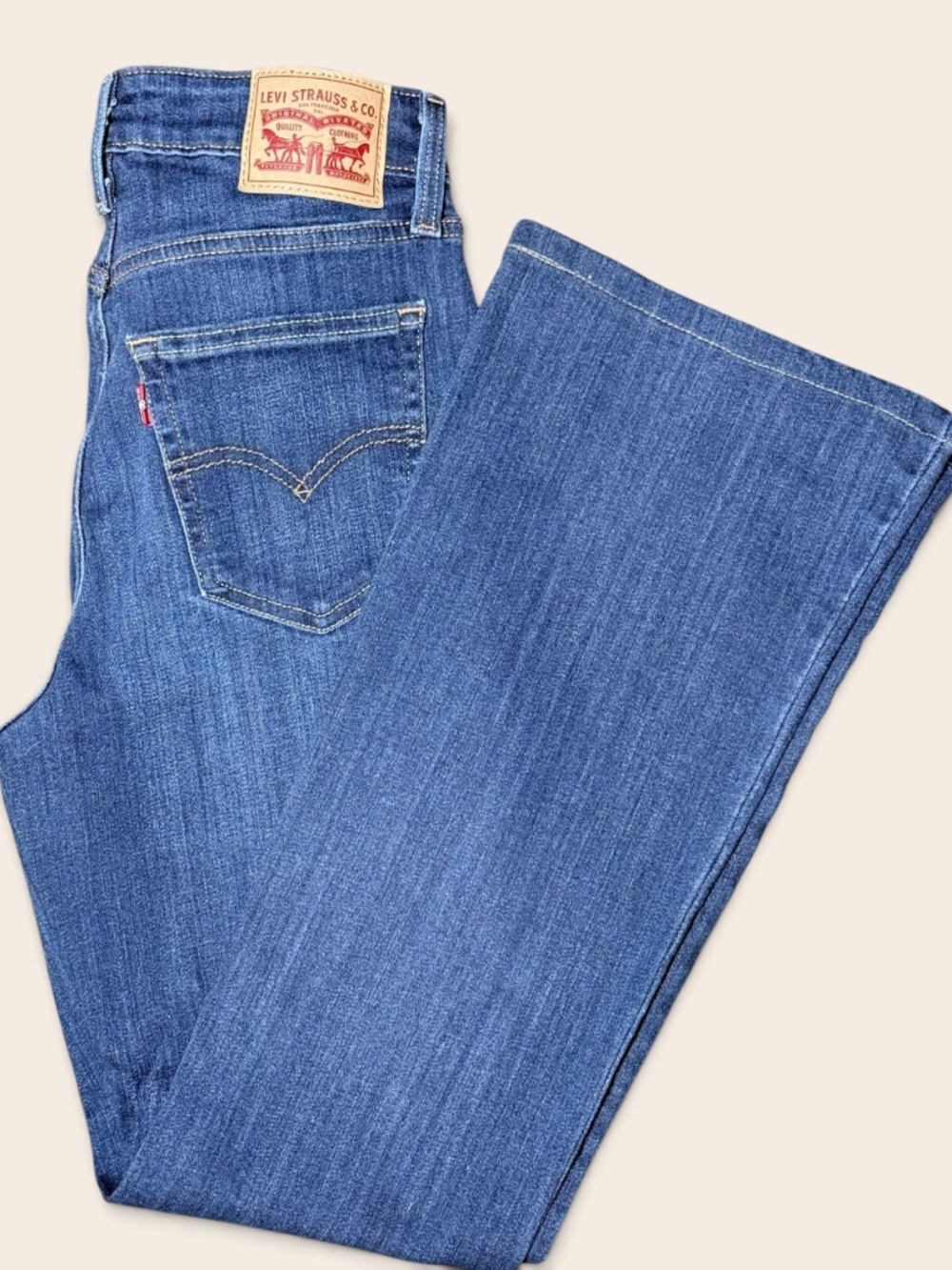 Levi’s 726 Flare Jeans Women’s 28 Blue Medium Wash High Rise Denim